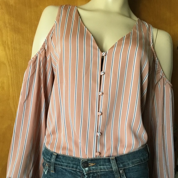 L’ Academic Cold Shoulder Sexy long Sleeve Top M - Picture 4 of 6